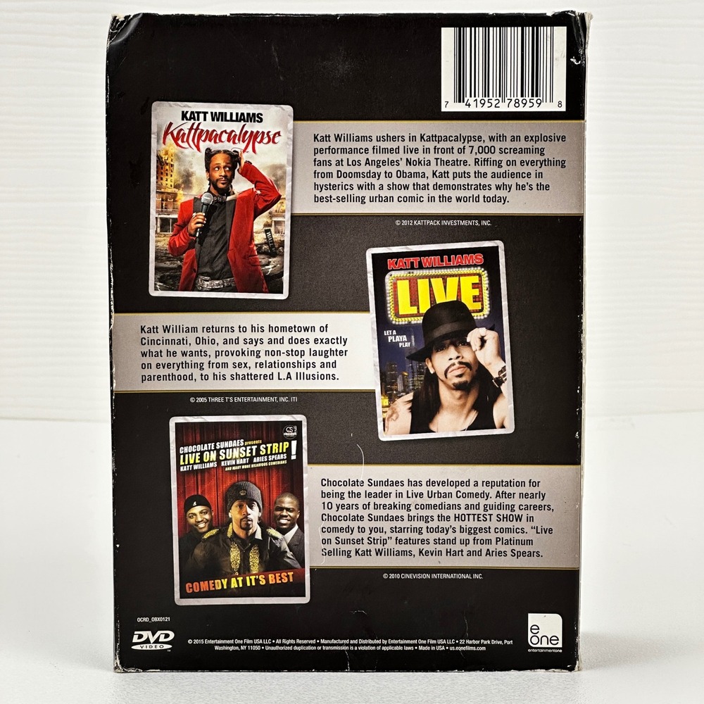 Katt Williams Triple‎ Play DVD Box Set Kattpacalypse Live on the Sunset Strip